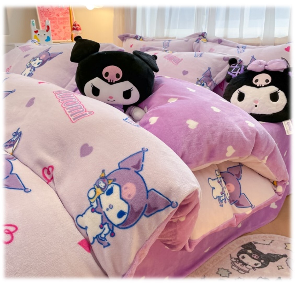 佻皮魔女 Sanrio |牛奶絨被套(加厚雙面)