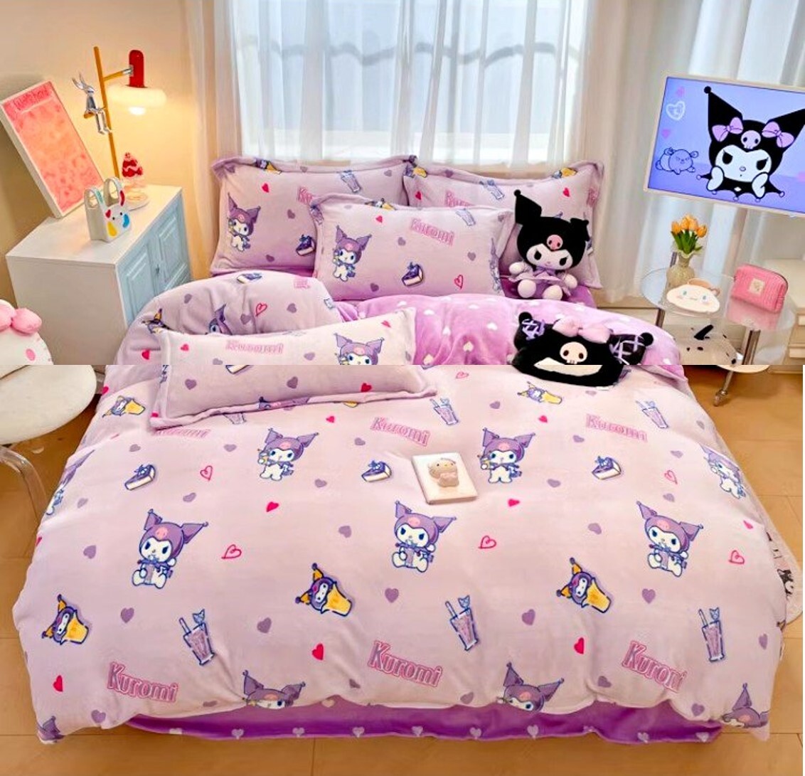 佻皮魔女 Sanrio |牛奶絨被套(加厚雙面)