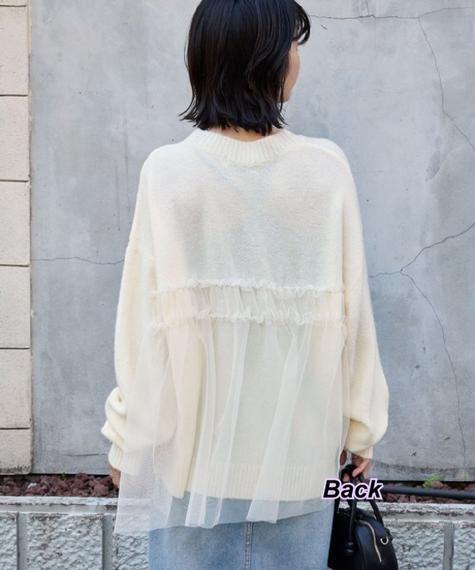 20/10 日系女裝網紗ruffle 冷衫/5 色
