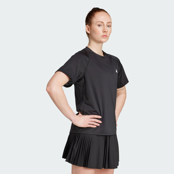 Adidas 愛迪達 Club W Tee Smu JZ4920 女 T恤 運動上衣 休閒短袖 吸濕排汗 黑 亞版