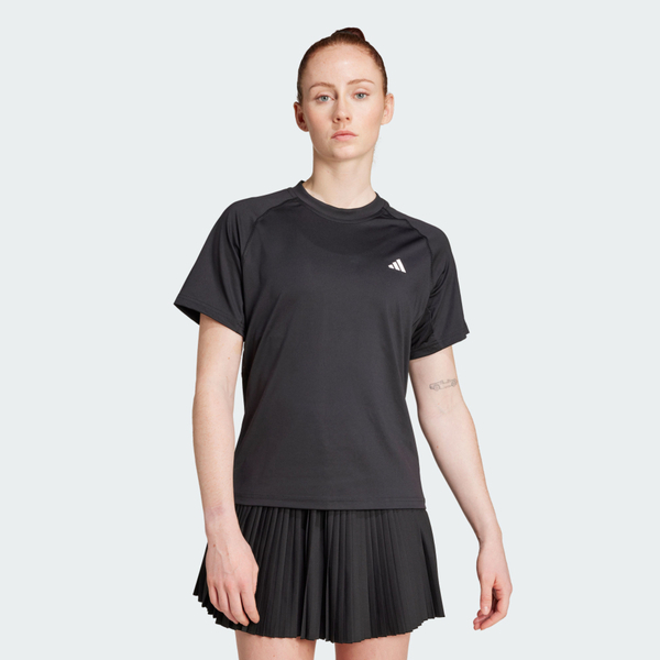 Adidas 愛迪達 Club W Tee Smu JZ4920 女 T恤 運動上衣 休閒短袖 吸濕排汗 黑 亞版