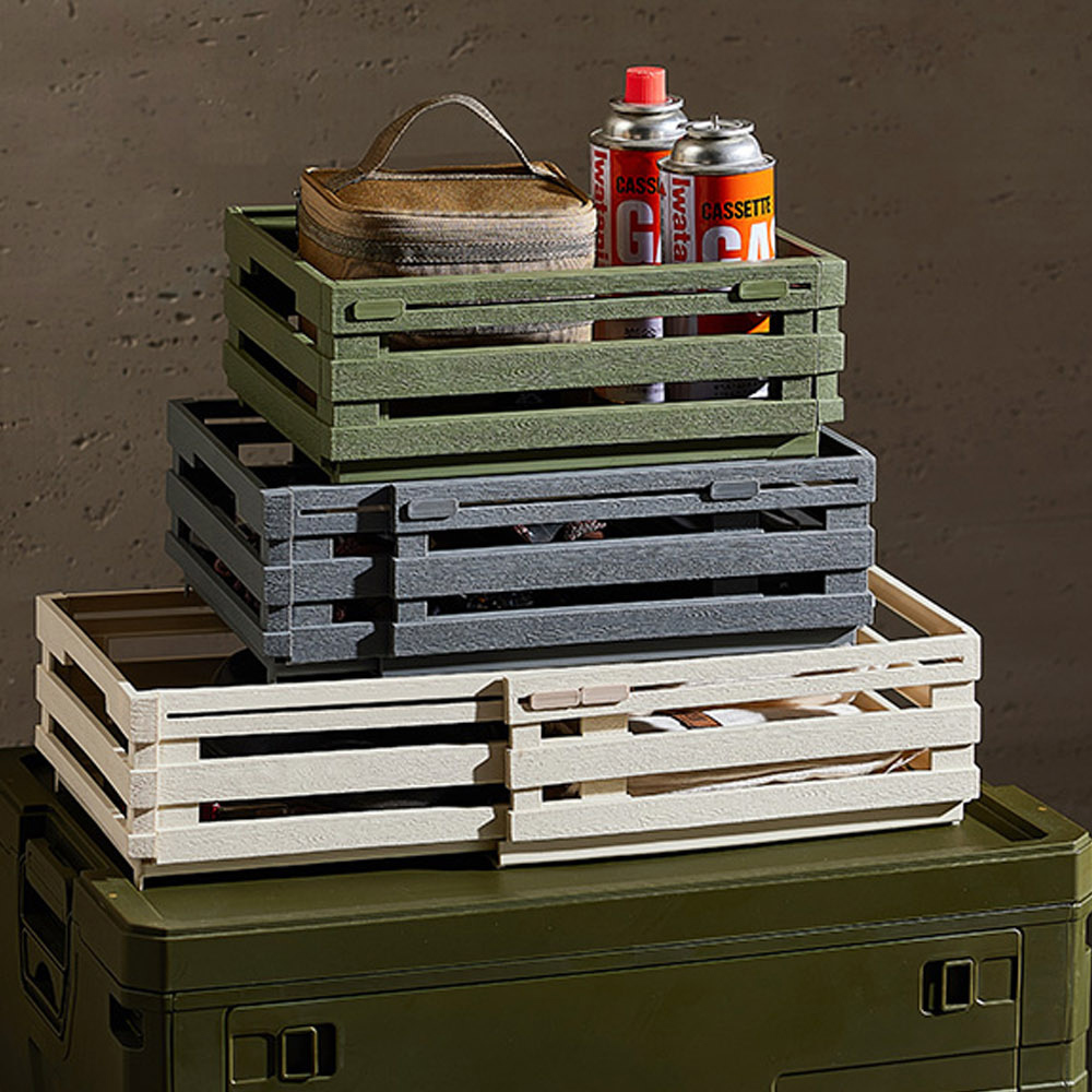 【AOTTO】輕工業風自由伸縮收納籃(AL-609)