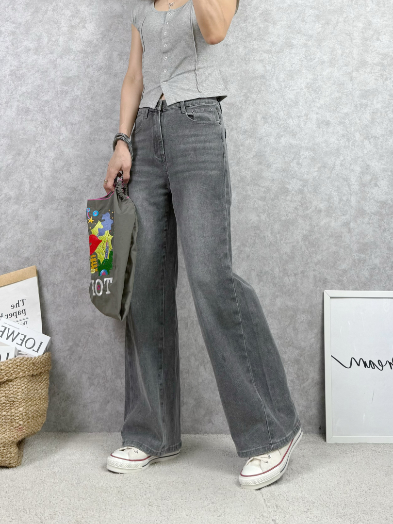 挺度剛好★落地線條俐落寬褲