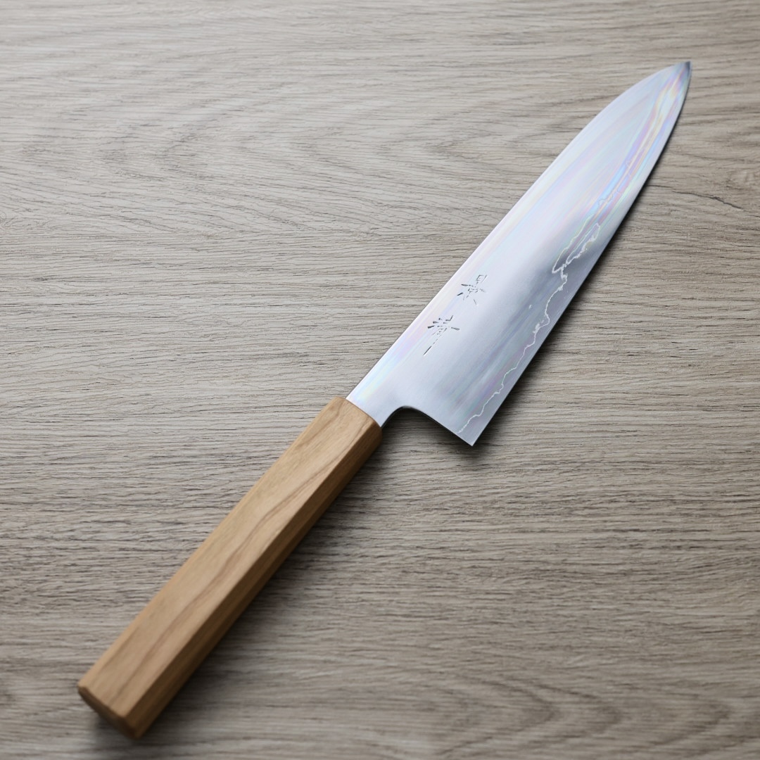 馬場刃物 景清 牛刀 210mm 銀三鋼 櫻/付鞘