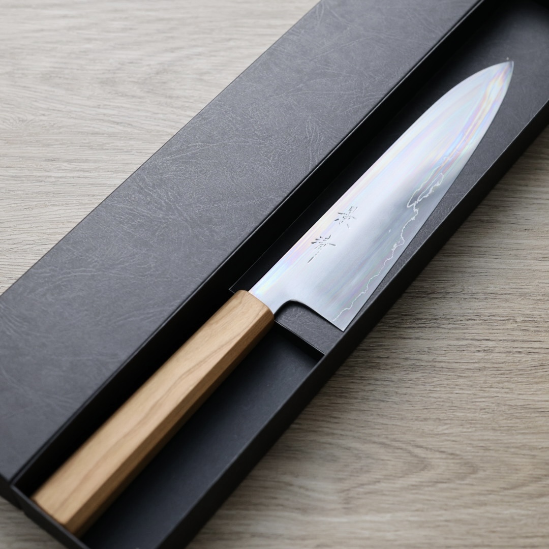 馬場刃物 景清 牛刀 210mm 銀三鋼 櫻/付鞘