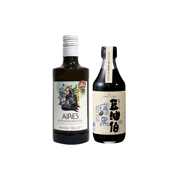 【奶茶團購★】艾瑞斯Picual單一品種特級初榨橄欖油500ml +薄黑薄鹽醬油300ML