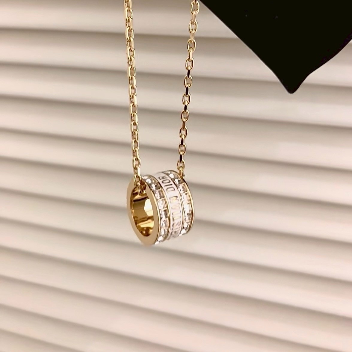 18k”CHRDIOR code高奢定製三合一琺瑯鑽項鍊