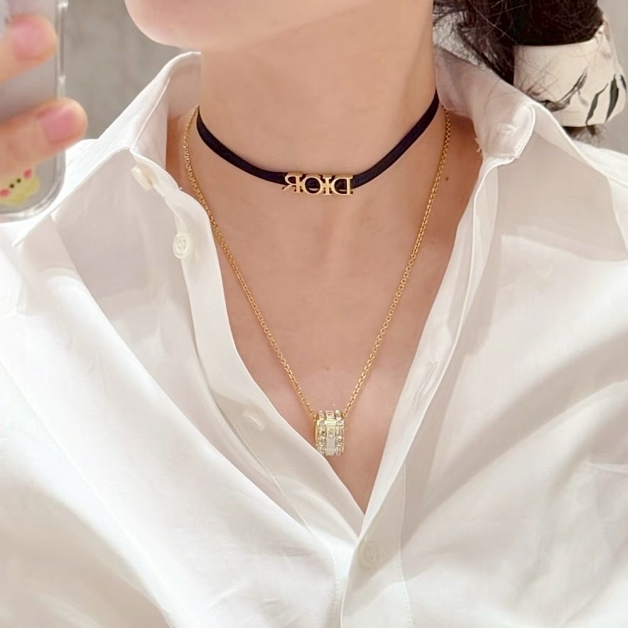 18k”CHRDIOR code高奢定製三合一琺瑯鑽項鍊