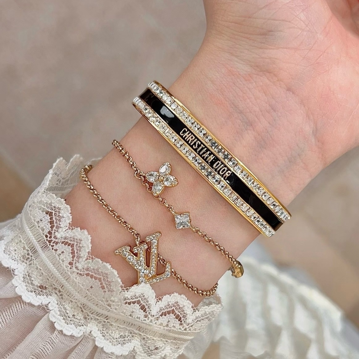 18k”CHRDIOR code高奢定製三合一琺瑯鑽手鐲