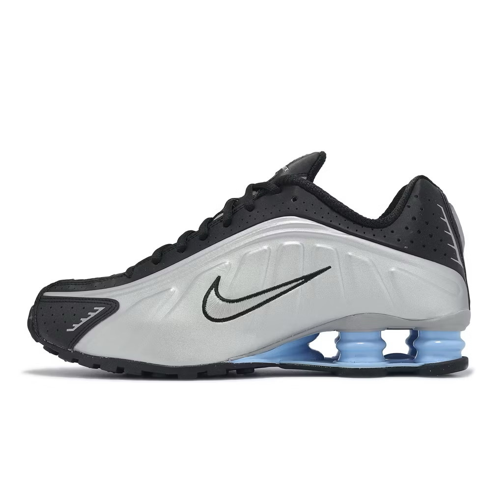 <連線代購商品> Nike Shox R4 男鞋 銀黑藍 彈簧鞋 HQ1988-004