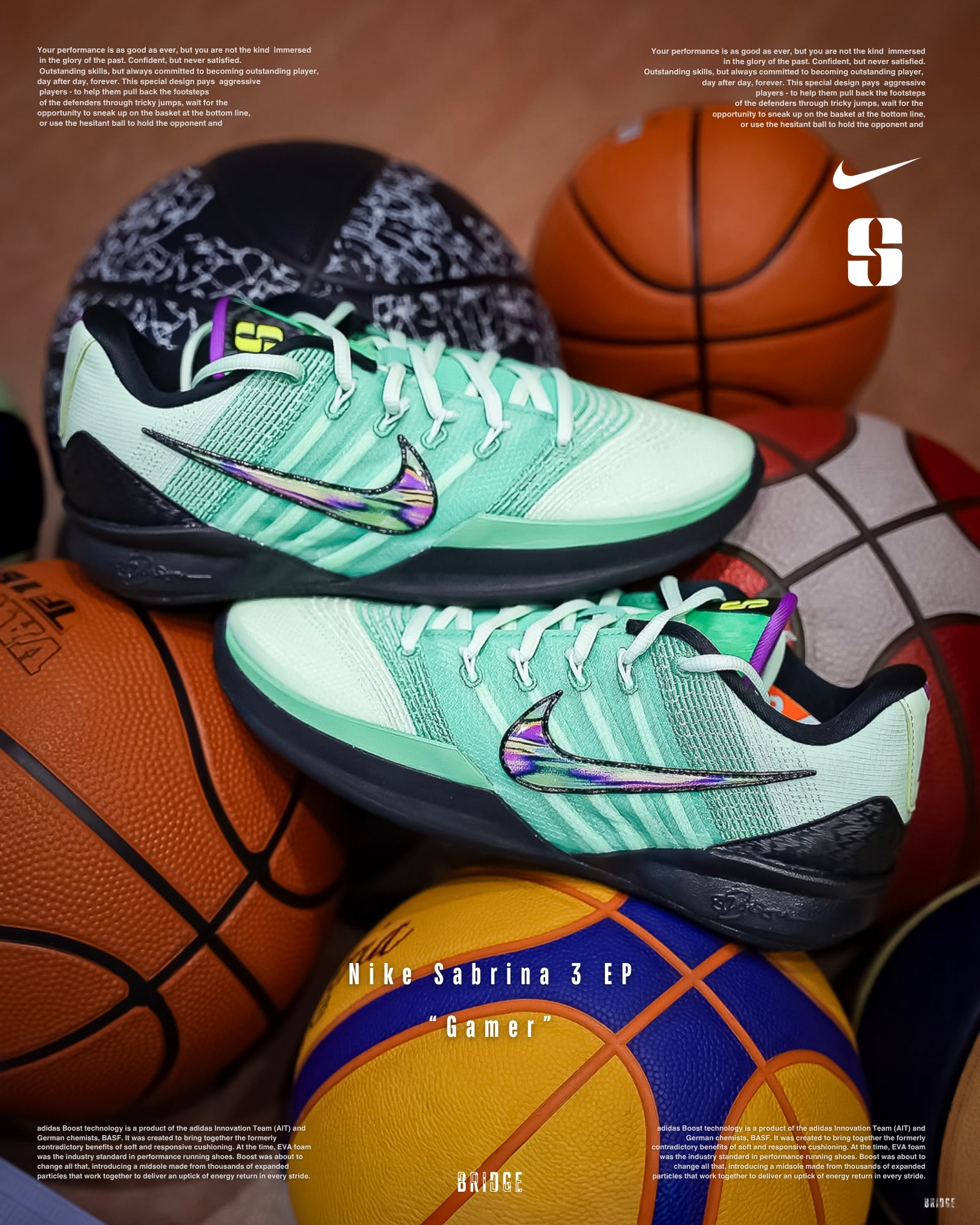 『2K24 WNBA封面配色 🔥』Nike Sabrina 3 EP “Gamer” II3986-300