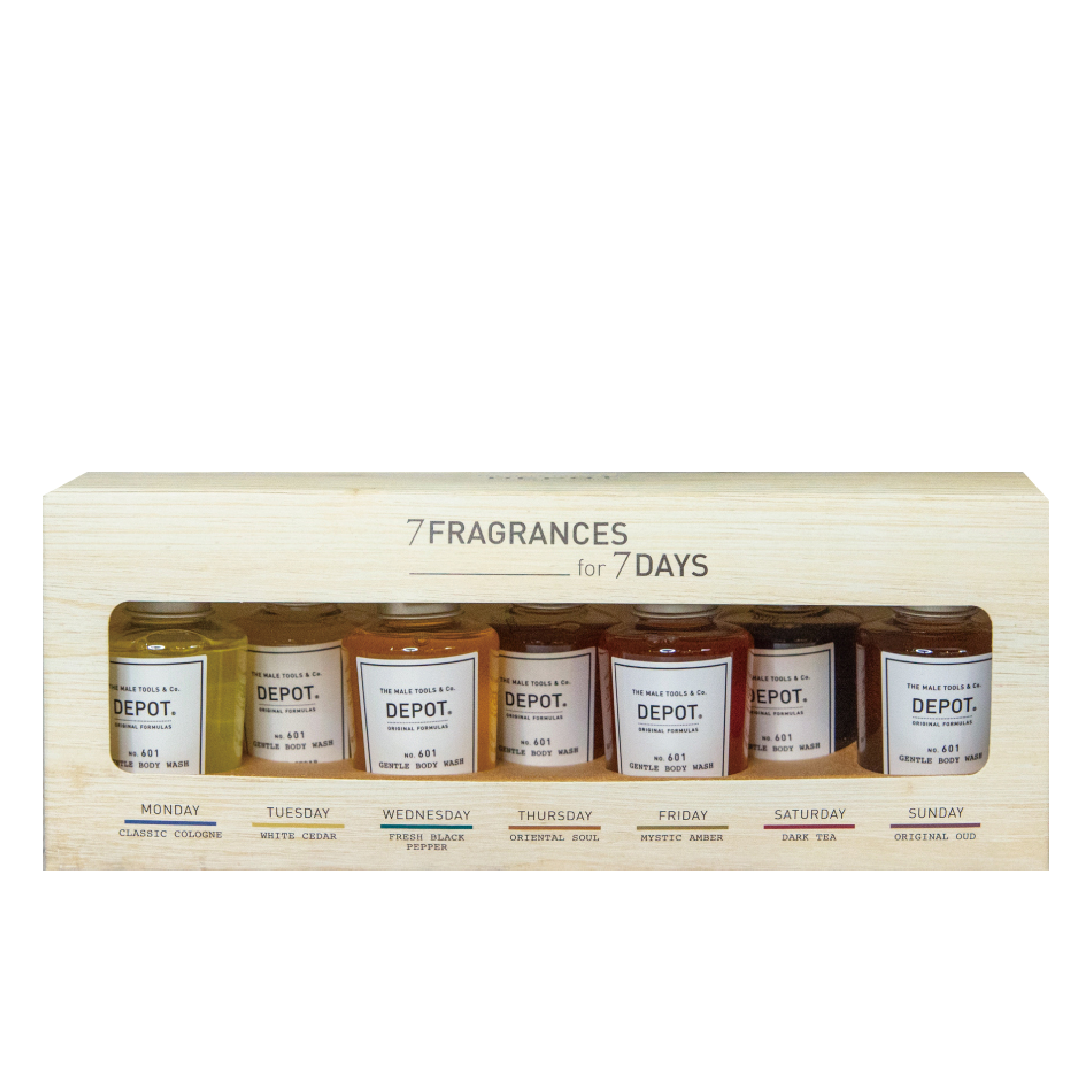 義大利 DEPOT 香氛沐浴禮盒 (七日隨心款) 50ml * 7入