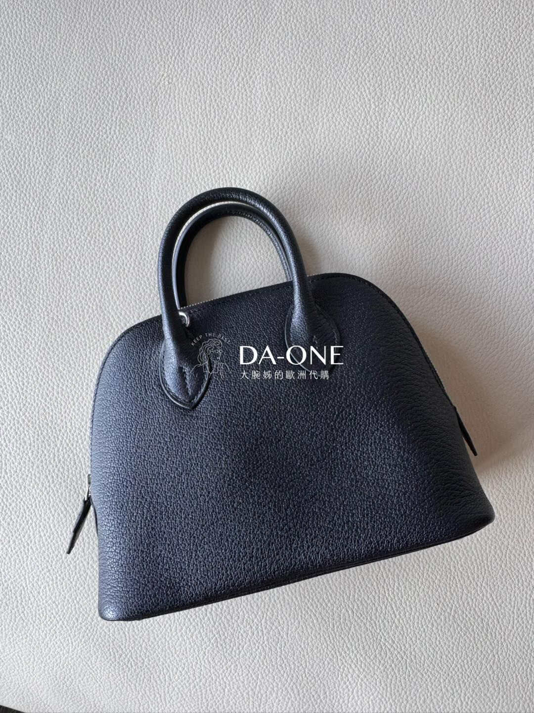 HERMES Mini bolide 黑銀