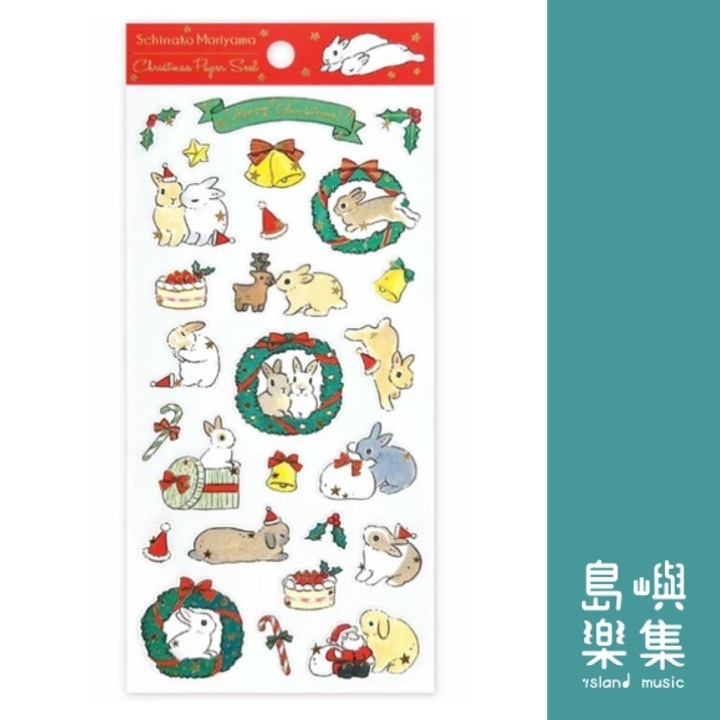 聖誕節棉紙貼紙：Shinako Moriyama（花圈）（型號：CMS-626）