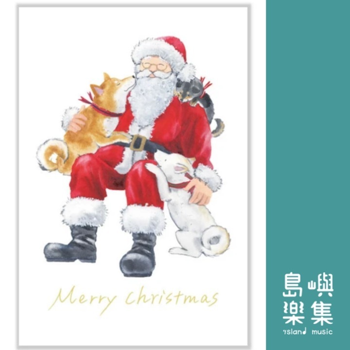 聖誕節柴犬明信片（型號：CMP-364）