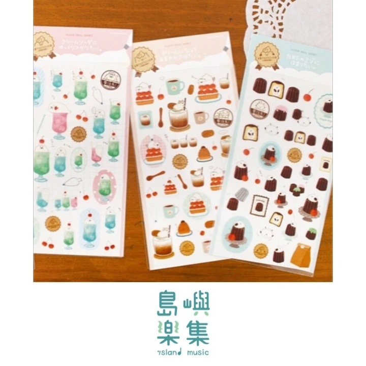 甜點與動物工作坊透明貼紙