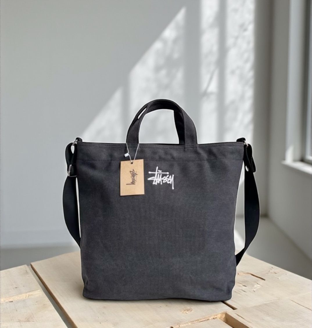 STUSSY 經典帆布托特包