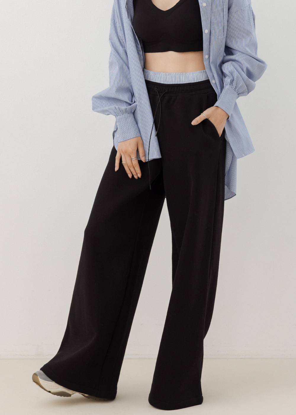 造型褲頭運動休閒長褲