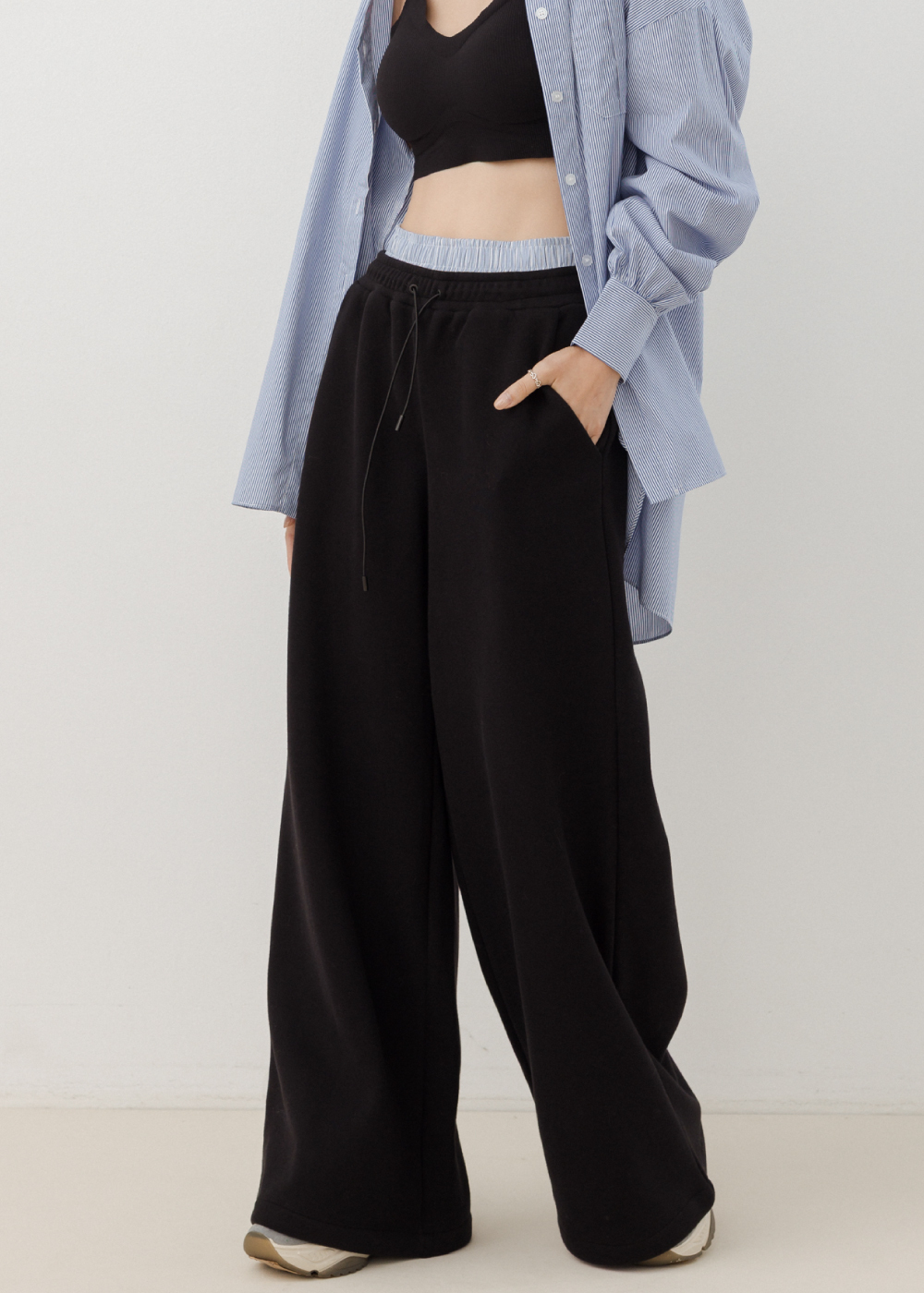 造型褲頭運動休閒長褲