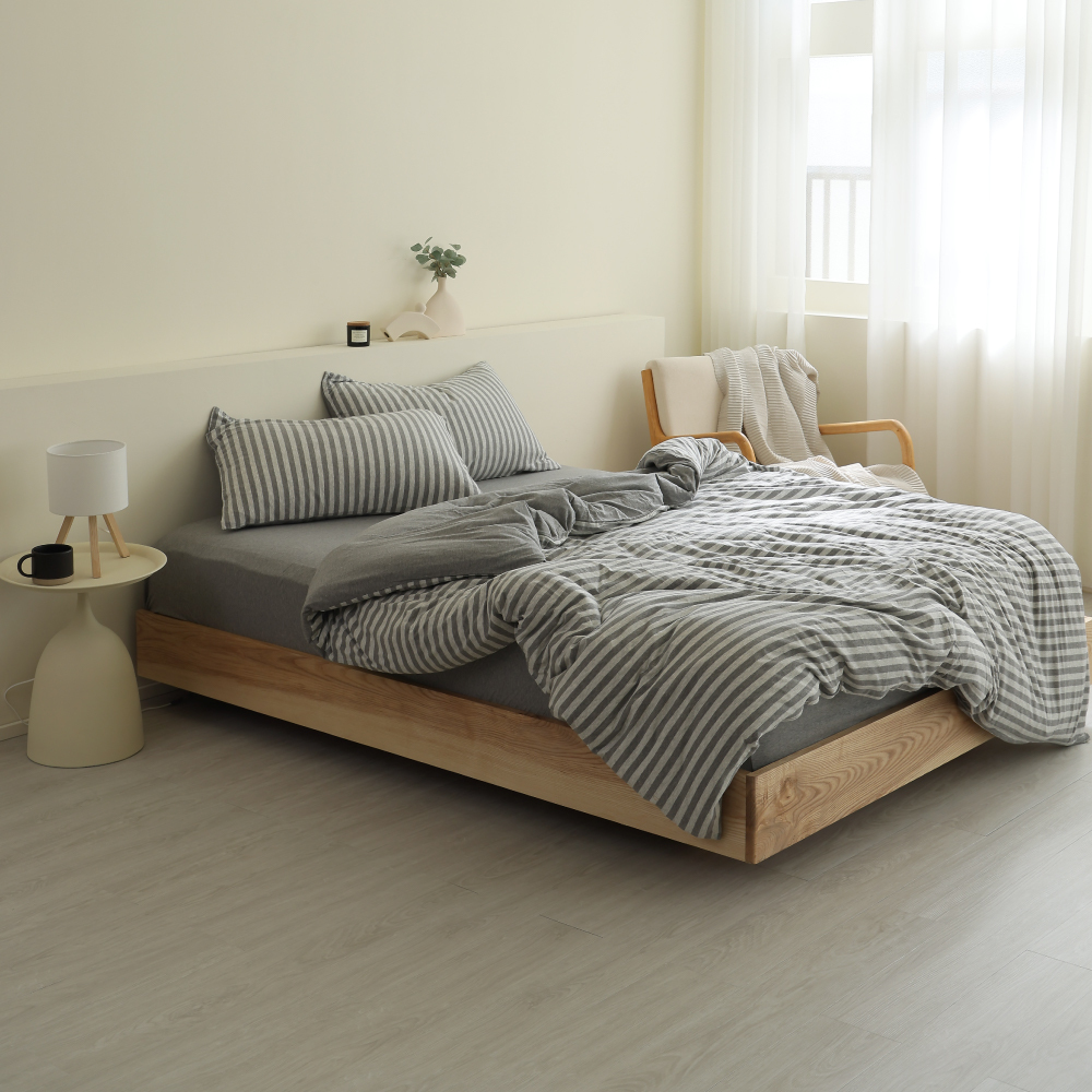 針織純棉｜100%純棉｜單品｜雙人薄床包