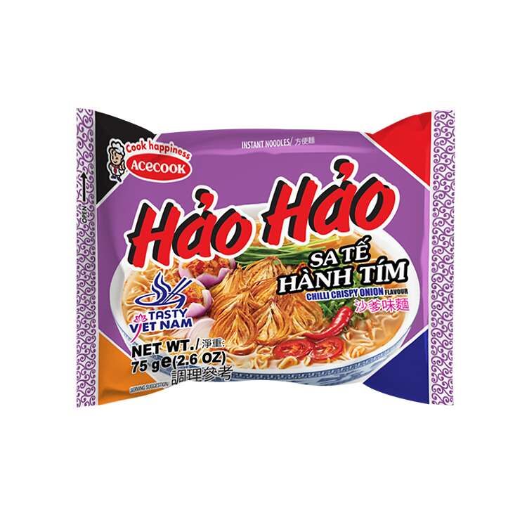 Hao Hao Dry Stir-Fried Noodles – Satay & Purple Onion