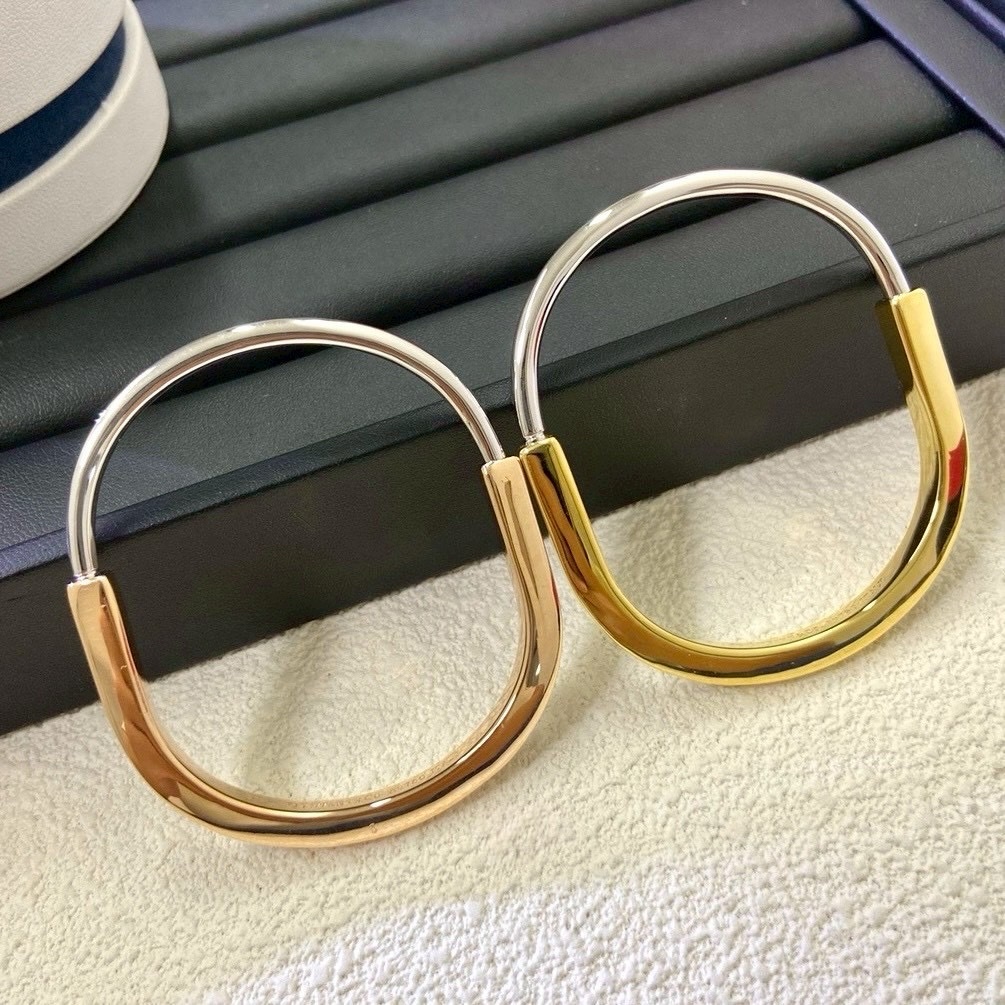 18k”Ti Lock”U型鎖高奢定製手鐲【光面款】