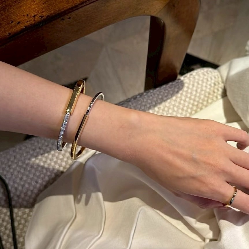 18k”Ti Lock”U型鎖高奢定製手鐲【光面款】