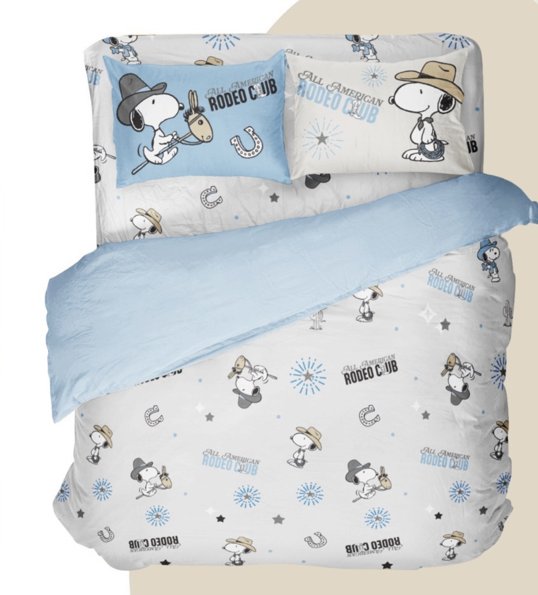 SNOOPY兩用被 | 無異纖精梳美國棉 | SN502 牛仔很忙