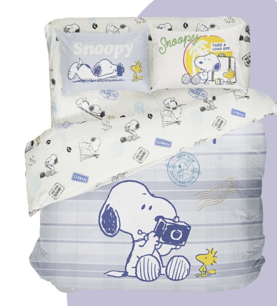 SNOOPY床包兩用被組 | 60支天絲 | SN513 笑一個