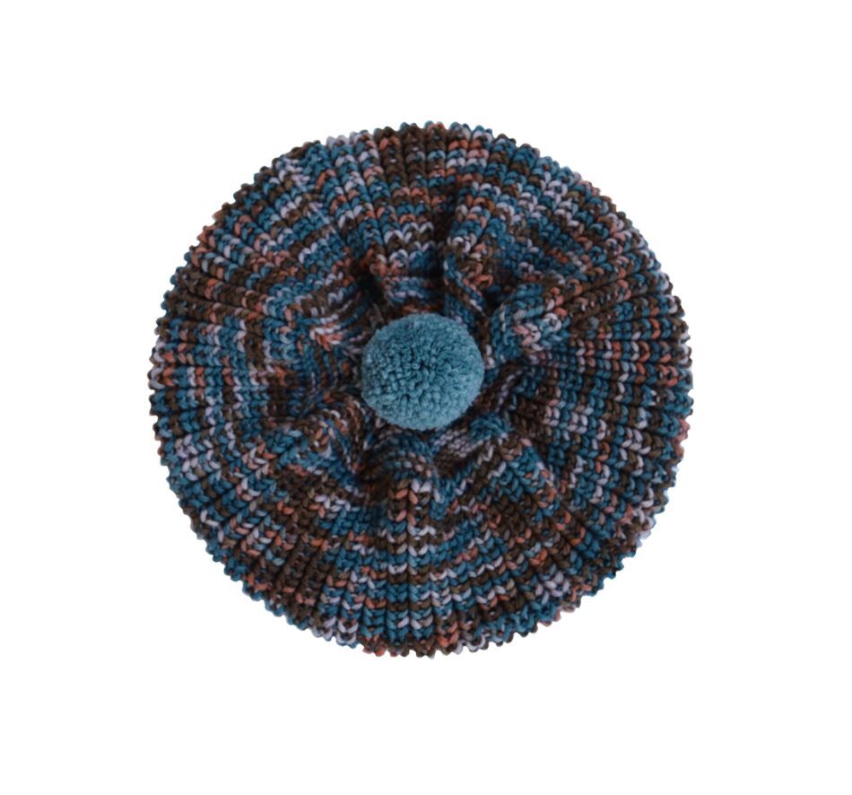 KALINKA 混色編織貝蕾帽 Kalina Beret-Sugarplum