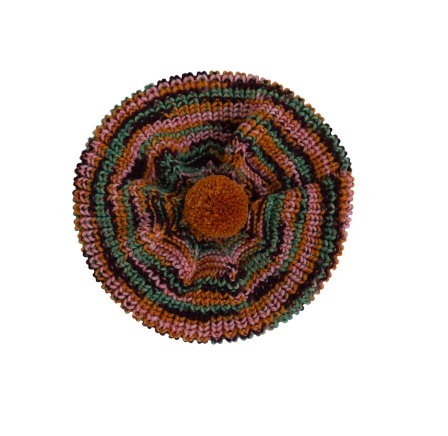 KALINKA 混色編織貝蕾帽 Kalina Beret-Jellybean