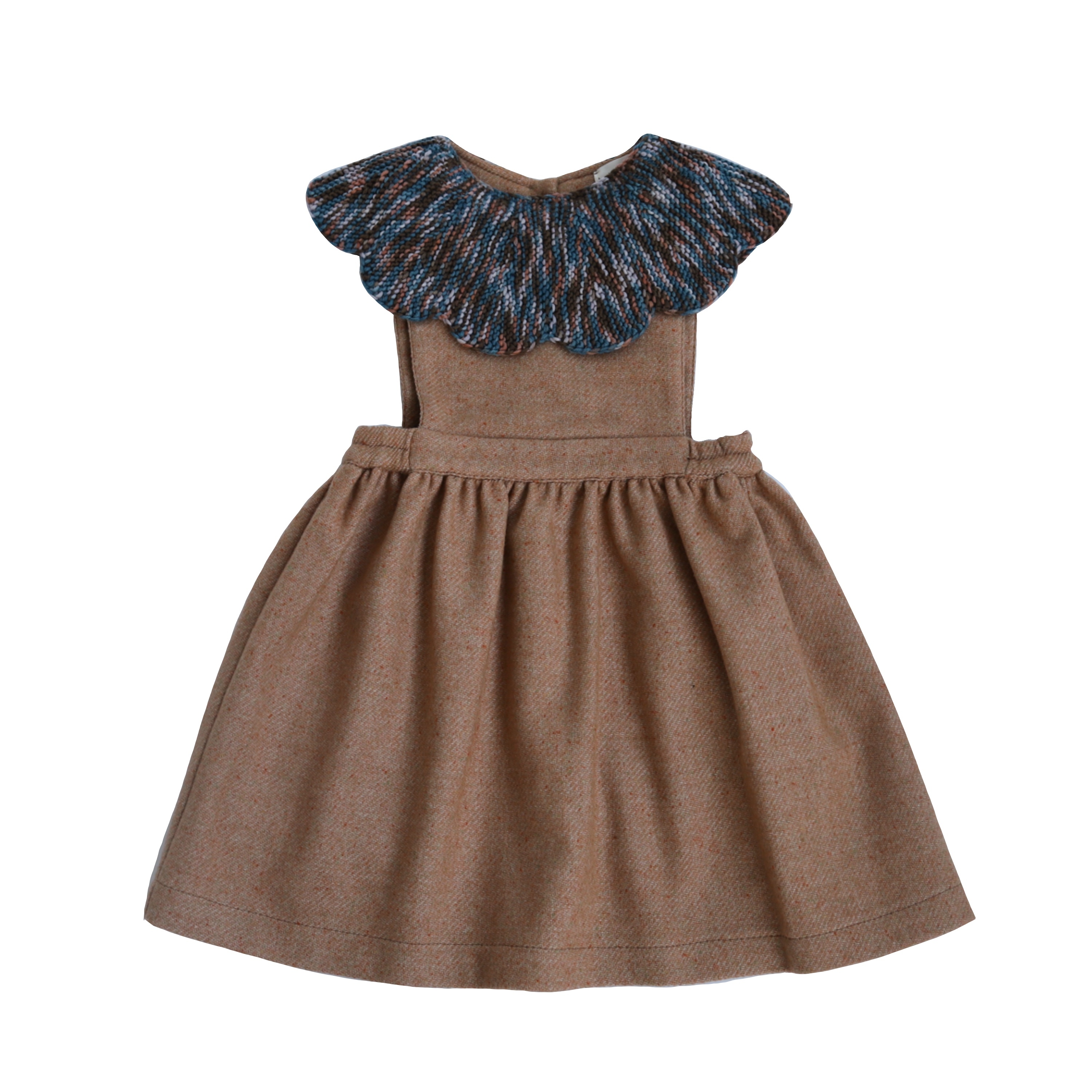 KALINKA 針織領背心洋裝 Cordelia Pinafore-Chai Tea