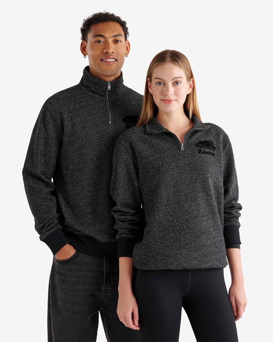 ROOTS 大人(Unisex) 有機棉 經典款 海狸 刷毛 半拉鍊外套 (3色)