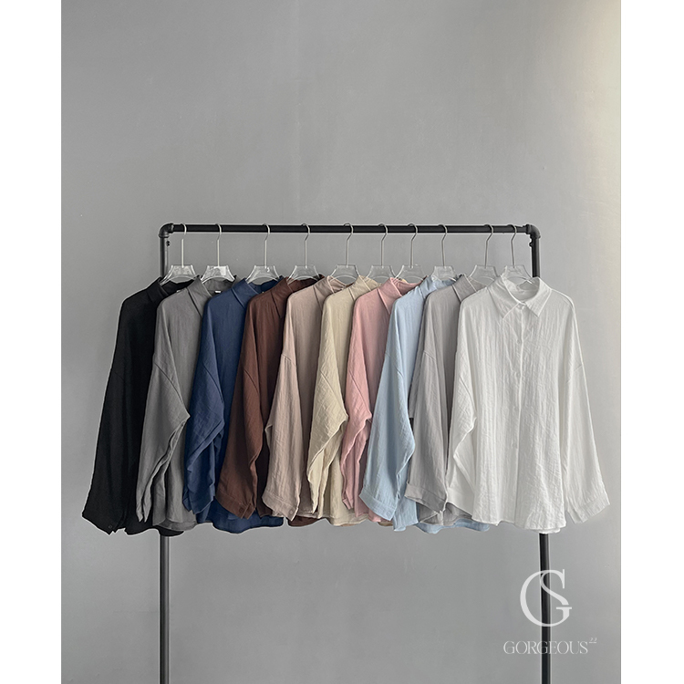 F90「瘋狂10色慵懶襯衫」