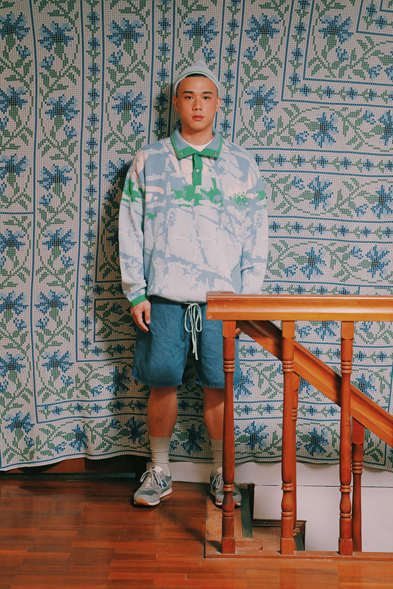 Climbing the Fishing Net. Classic Version Zip Neck Top