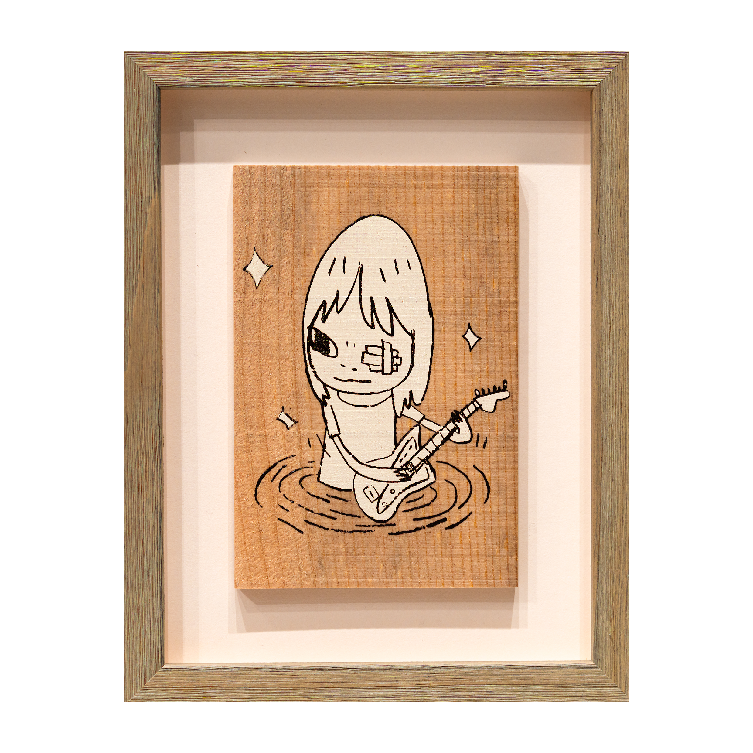 奈良美智 Yoshitomo Nara - 樂團吉他手 Tribute to Bloodthirsty Butchers (木版畫)