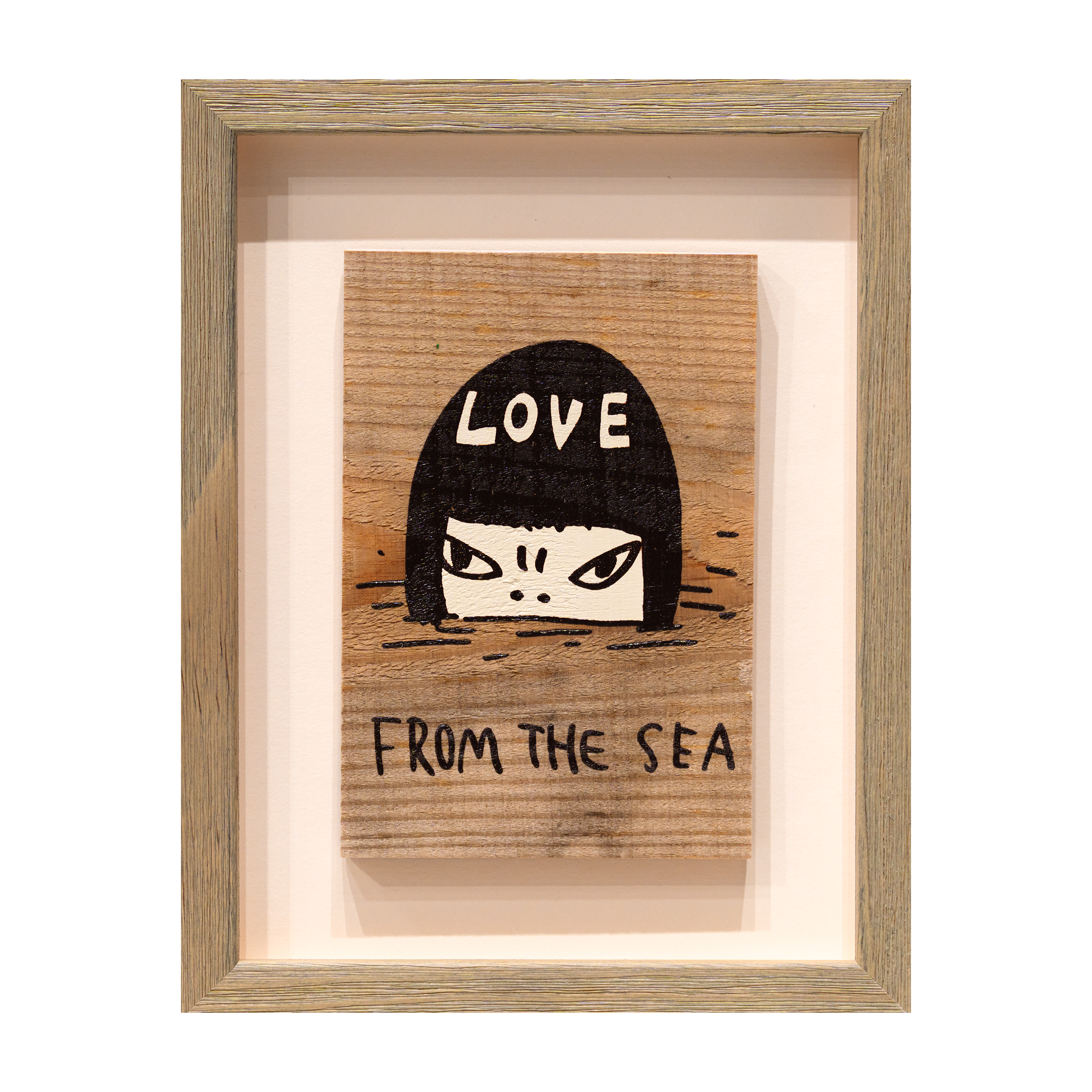 奈良美智 Yoshitomo Nara - 海洋之愛 LOVE FROM THE SEA (木版畫)