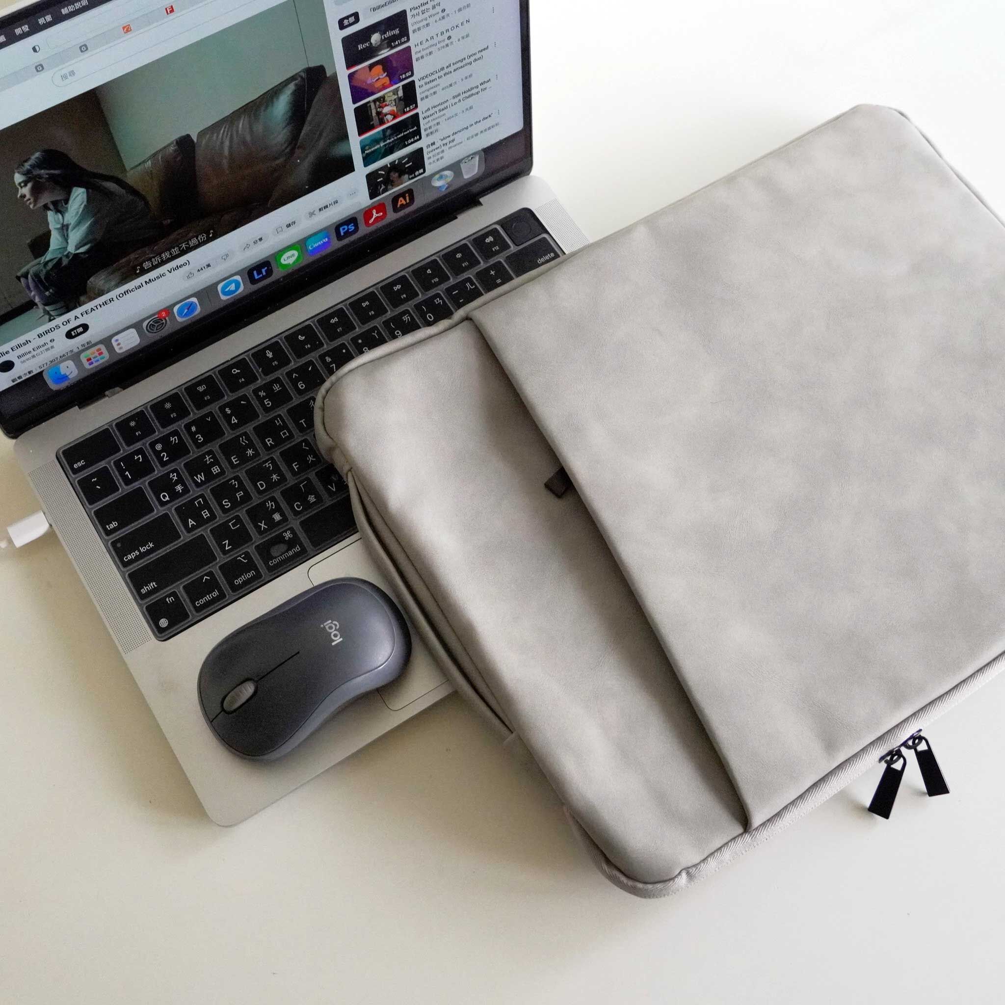 絨面平板筆電手提電腦包 13吋 15吋 兩色售