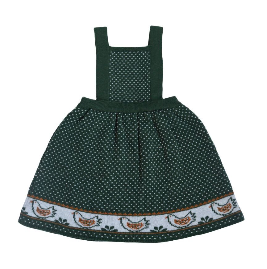 KALINKA 小雞圍裙洋裝 Dakota Pinafore-Garden Green