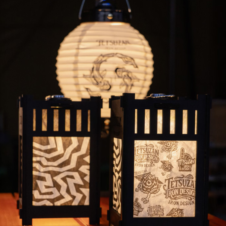【TETSUZAN】木製燈籠燈罩