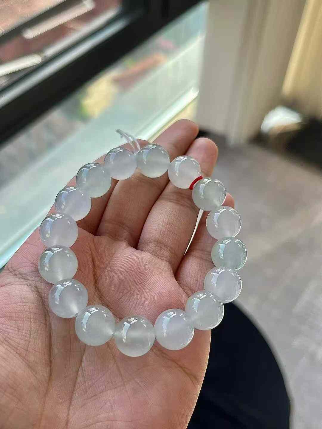 翡翠手串 (12.9mm直徑),天然翡翠A玉, 緬甸玉, Jade, Jadeite