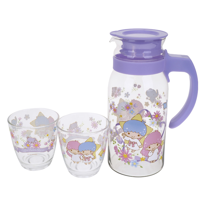 Little Twin Stars 玻璃壺連雙杯套裝 9-7718-5