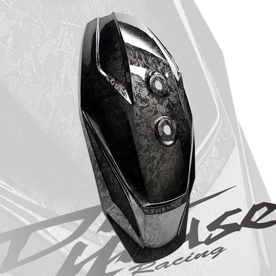 【DOGHOUSE 惡搞】手工廠 亮面鍛造碳纖維花紋 暴力鴨通用型後土除蓋