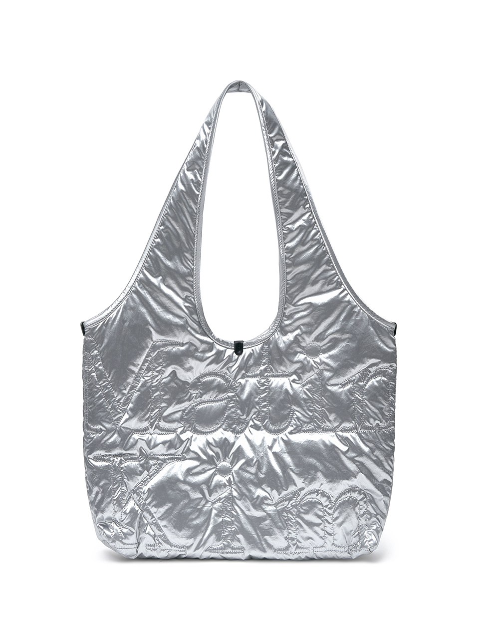 MATIN LOGO絎縫托特包 銀色