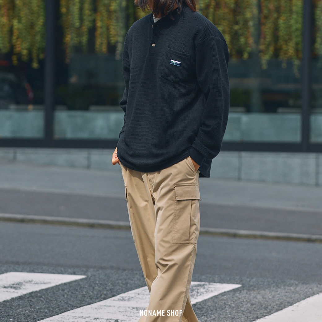 THE CRAFT CREW PRODUCTS 華夫格 亨利領 多功能 抗菌 防臭 長袖 四色 (男/女同款)