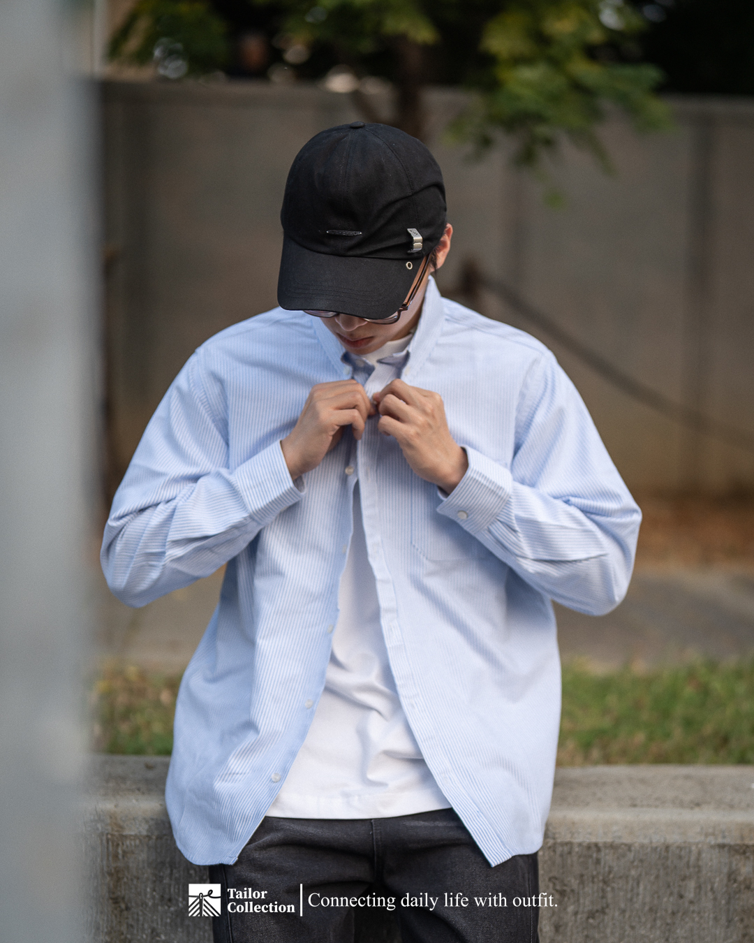 #現貨 Tailor collection 日系工裝 牛津紡 做舊水洗落肩 襯衫 兩色