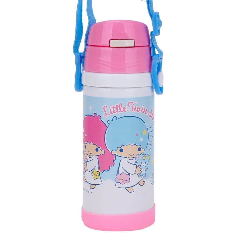 Little Twin Stars 300ml 不鏽鋼保溫水樽 附肩帶及吸管 9-7786-2