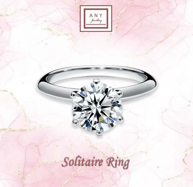 AP02 R6152 BAQS-R 2卡圓形白色莫桑戒指 $380