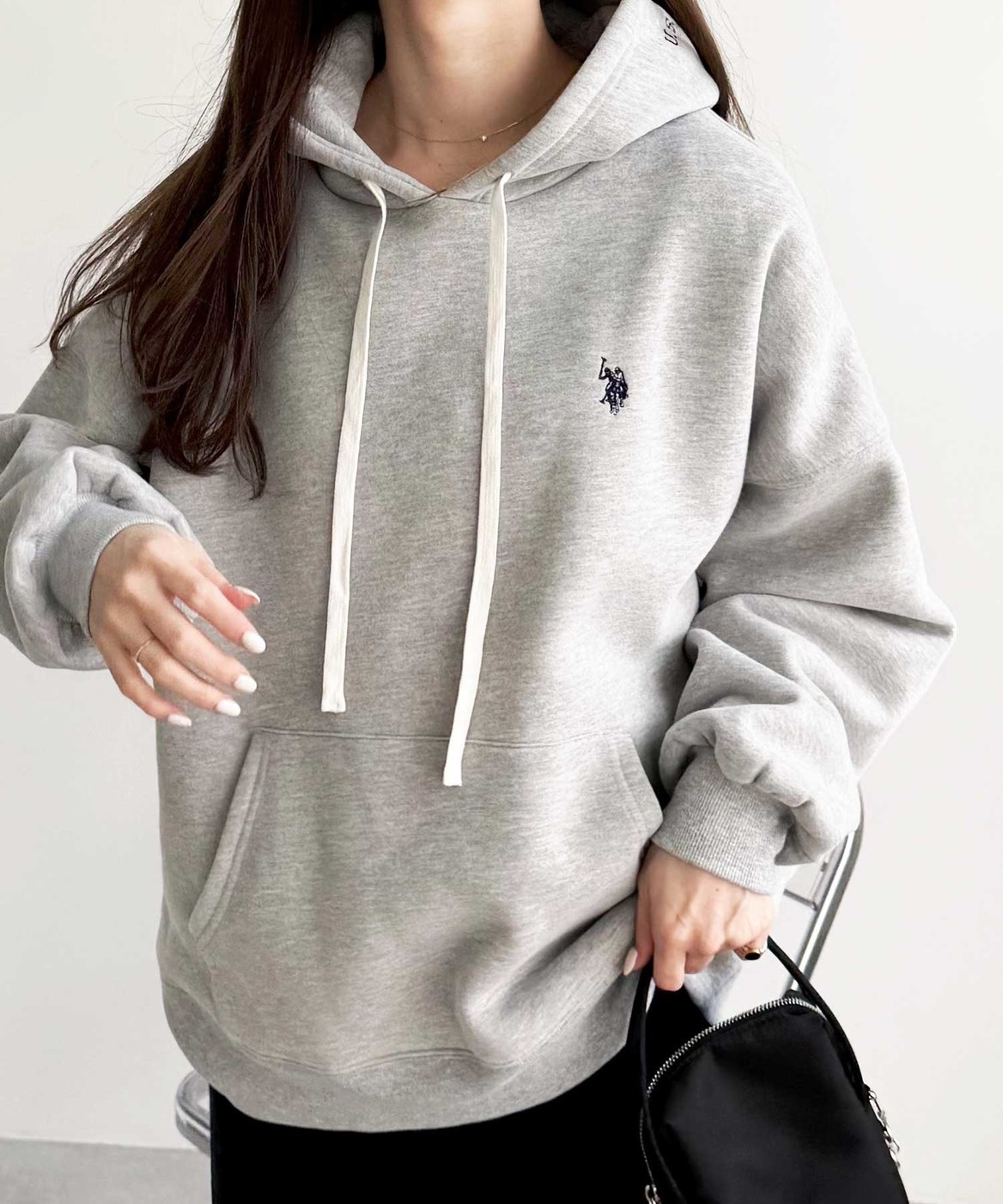 #現貨 日本限定 U.S. POLO ASSN. x GeeRA 刺繡連帽內刷毛帽踢 三色