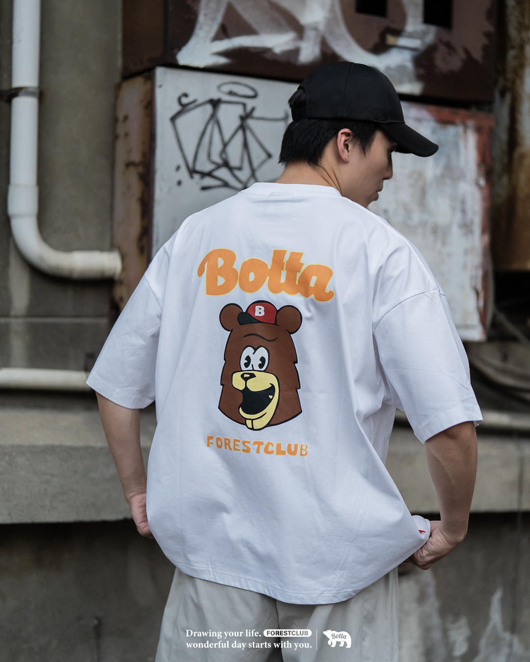 #現貨 BOTTA Sorona 涼感 速乾 寬鬆落肩 經典熊頭 五色 22321